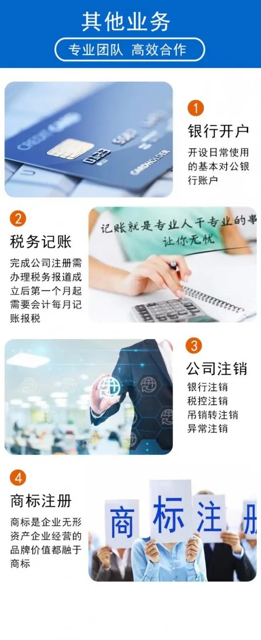 公司注册 内资公司注册 集团公司注册等 注册提供地址代理记账